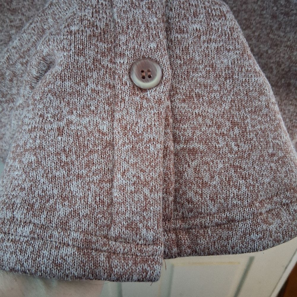 Thread & Supply Praline Color Button-Up Fleece Shirt Shacket Jacket Sz XL - Picture 12 of 15
